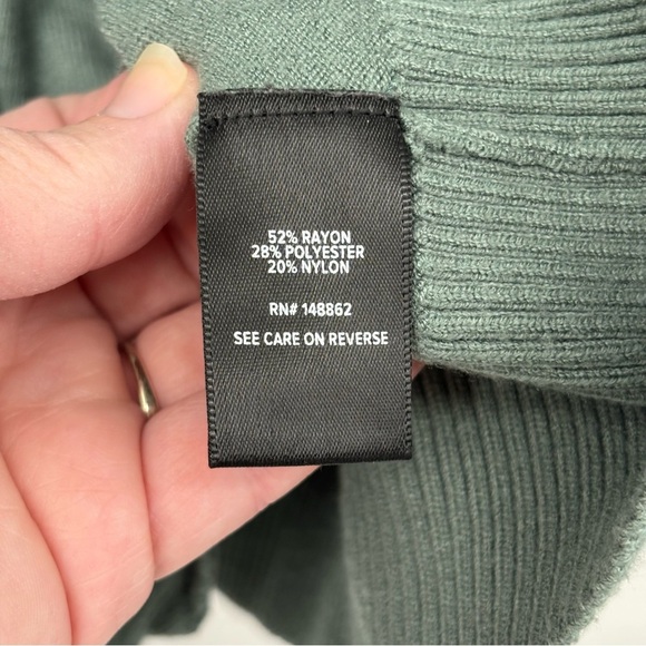 Torrid 5X 5 Green Button-Up Women's soft crew neck shrug cardigan plus office - Picture 9 of 12